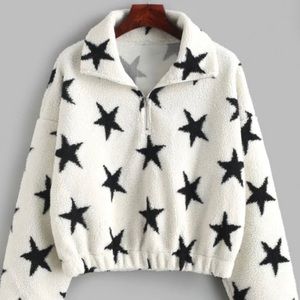 ZAFUL cropped star sweatshirt